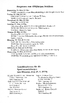 Vorschaubild von Anmeldeadressen für die Sportveranstaltungen (am Dienstag, dem 29.5.1979)