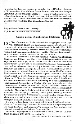 Vorschaubild von Cantor novus "Canturimo" Molineus
