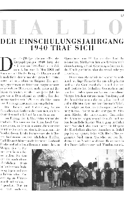 Vorschaubild von Der Einschulungsjahrgang 1940 traf sich