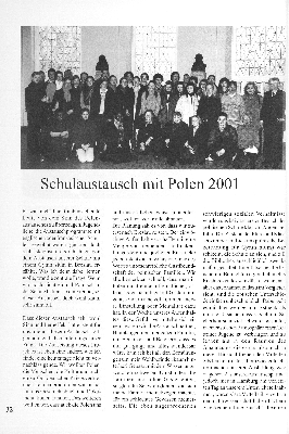 Vorschaubild von Schulaustausch mit Polen 2001