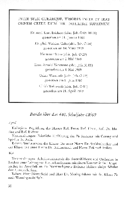 Vorschaubild von Bericht über das 440. Schuljahr 68/69