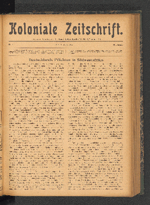 Vorschaubild von Nr. 7. Berlin, 1. April 1909. 10. Jahrgang