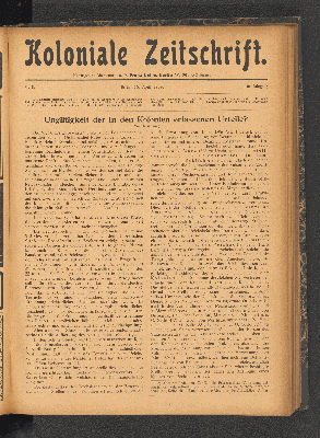 Vorschaubild von Nr. 8. Berlin, 15. April 1909. 10. Jahrgang