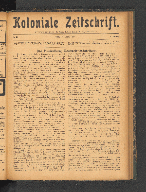 Vorschaubild von Nr. 16. Berlin, 15. August 1909. 10. Jahrgang