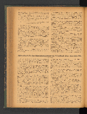 Vorschaubild von Jahresbericht der Handelskammer zu Windhuk über das jahr 1911.