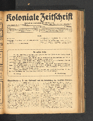 Vorschaubild von Staatssekretär a. D. von Lindequist und die Besiedelung der deutschen Kolonien.
