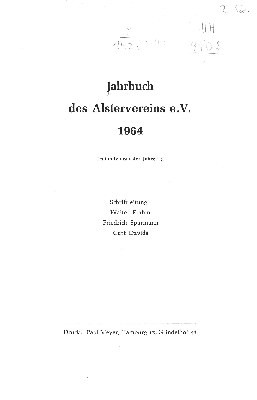 Vorschaubild von [Jahrbuch des Alstervereins e. V]