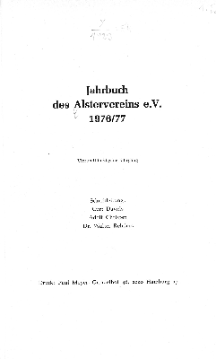 Vorschaubild von [Jahrbuch des Alstervereins e. V]