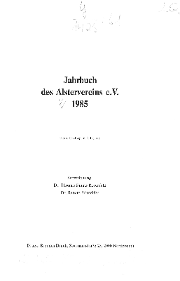 Vorschaubild von [Jahrbuch des Alstervereins e. V]