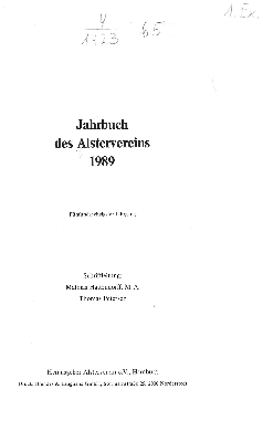 Vorschaubild von [Jahrbuch des Alstervereins e. V]