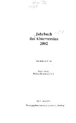 Vorschaubild von [Jahrbuch des Alstervereins e. V]