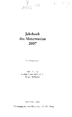 Vorschaubild von [Jahrbuch des Alstervereins e. V]