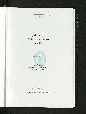 Vorschaubild von [Jahrbuch des Alstervereins e. V]