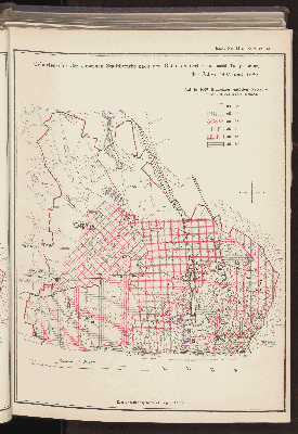 Vorschaubild von Geburtenziffer der einzelnen Stadtbezirke nach den Geburten (Geborene einschl. Todtgeborene) der Jahre 1895 und 1896.