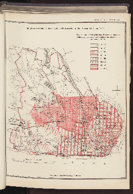 Vorschaubild von Säuglingssterblichkeit der einzelnen Stadtbezirke in den Jahren 1890 und 1891.