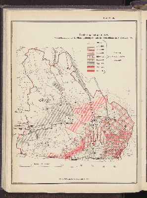Vorschaubild von Bevölkerungsdichtigkeit 1890. Veranschaulichung der Bevölkerungsdichtigkeit nach der Volkszählung am 1. December 1890.