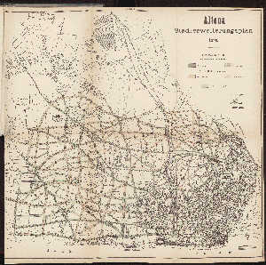 Vorschaubild von Tafel D V. Altona Stadterweiterungsplan 1898.