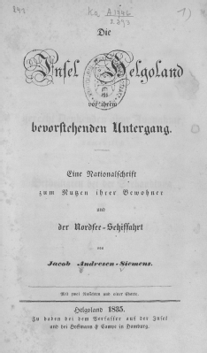 Vorschaubild von Die Insel Helgoland vor ihrem bevorstehenden Untergang