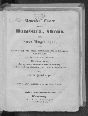 Vorschaubild von Neuester Führer durch Hamburg, Altona und deren Umgebungen