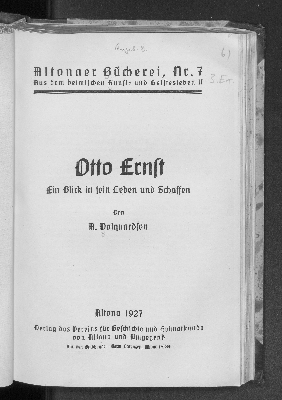 Vorschaubild von Otto Ernst