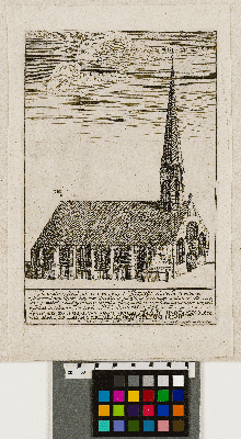 Vorschaubild von Accurater Abrisz der vorigen alten St. Michaelis Kirche in Hamburg