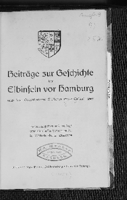 Vorschaubild von Beiträge zur Geschichte der Elbinseln vor Hamburg