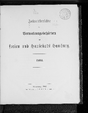 Vorschaubild von [Jahresbericht der Verwaltungsbehörden der Freien und Hansestadt Hamburg]