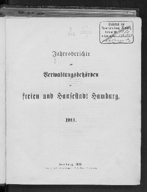 Vorschaubild von [Jahresbericht der Verwaltungsbehörden der Freien und Hansestadt Hamburg]