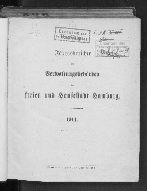 Vorschaubild von [Jahresbericht der Verwaltungsbehörden der Freien und Hansestadt Hamburg]