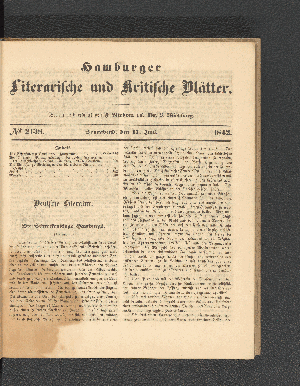 Vorschaubild von [[Hamburger literarische und kritische Blätter]]