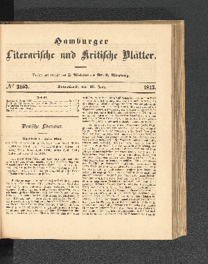 Vorschaubild von [[Hamburger literarische und kritische Blätter]]