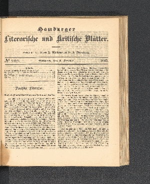 Vorschaubild von [[Hamburger literarische und kritische Blätter]]