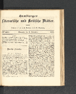 Vorschaubild von [[Hamburger literarische und kritische Blätter]]