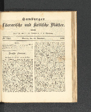 Vorschaubild von [[Hamburger literarische und kritische Blätter]]