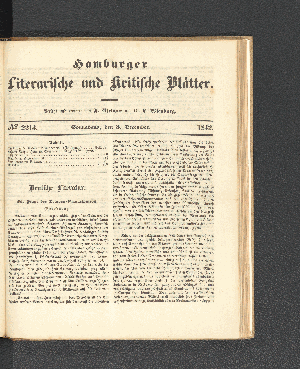 Vorschaubild von [[Hamburger literarische und kritische Blätter]]