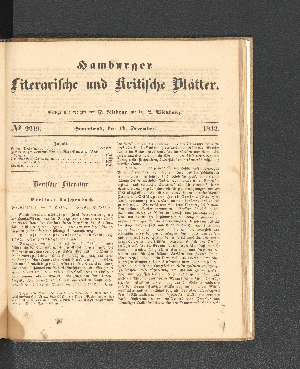 Vorschaubild von [[Hamburger literarische und kritische Blätter]]