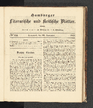 Vorschaubild von [[Hamburger literarische und kritische Blätter]]