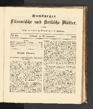 Vorschaubild von [[Hamburger literarische und kritische Blätter]]