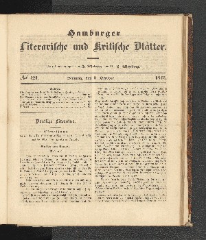 Vorschaubild von [[Hamburger literarische und kritische Blätter]]