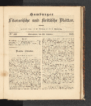 Vorschaubild von [[Hamburger literarische und kritische Blätter]]