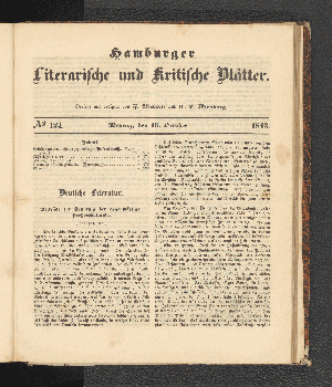 Vorschaubild von [[Hamburger literarische und kritische Blätter]]