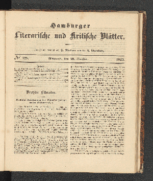 Vorschaubild von [[Hamburger literarische und kritische Blätter]]