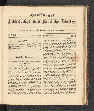 Vorschaubild von [[Hamburger literarische und kritische Blätter]]