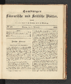 Vorschaubild von [[Hamburger literarische und kritische Blätter]]