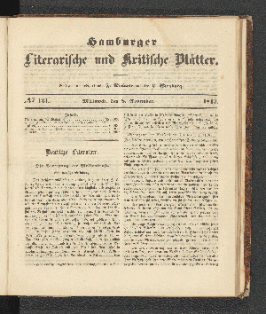 Vorschaubild von [[Hamburger literarische und kritische Blätter]]