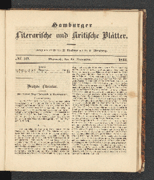 Vorschaubild von [[Hamburger literarische und kritische Blätter]]