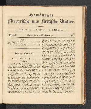 Vorschaubild von [[Hamburger literarische und kritische Blätter]]