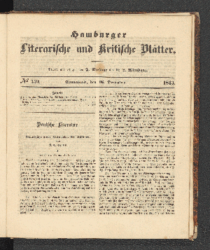 Vorschaubild von [[Hamburger literarische und kritische Blätter]]