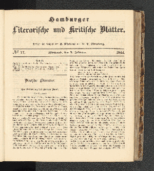 Vorschaubild von Nummer 17. Mittwoch, den 7. Februar