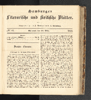 Vorschaubild von Nummer 32. Mittwoch, den 13. März